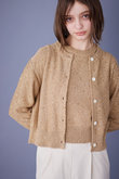 コットンポリエステルスパングルカーディガン