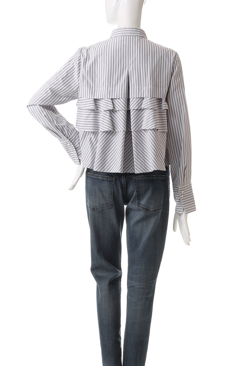 MARILYN MOON(マリリンムーン)｜レイヤードラッフルブラウス/ネイビー