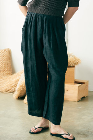 マリリンムーン/MARILYN MOONの【WALANCE】カディリネンタックパンツ(110600/110601)