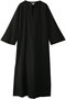 【WALANCE】リバースアップリケカフタンドレス マリリンムーン/MARILYN MOON ブラック