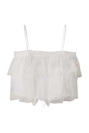 マリリンムーン/MARILYN MOONのレイヤードドットチュール5wayキャミソール(110400/110401)