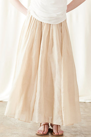 マリリンムーン/MARILYN MOONのタックテクニックシアーコットンスカート(110700/110703)