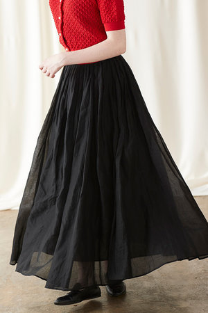 マリリンムーン/MARILYN MOONのタックテクニックシアーコットンスカート(110700/110703)