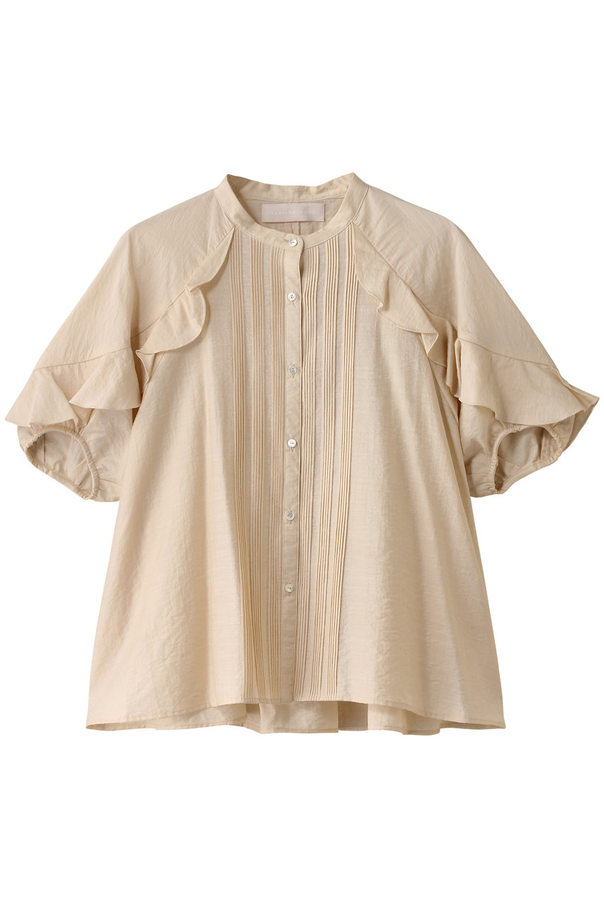 MARILYN MOON シアーラッフルピンタックブラウス (アイボリー, F) マリリンムーン ELLE SHOP MARILYN MOON シアーラッフルピンタックブラウス (アイボリー, F) マリリンムーン ELLE SHOP