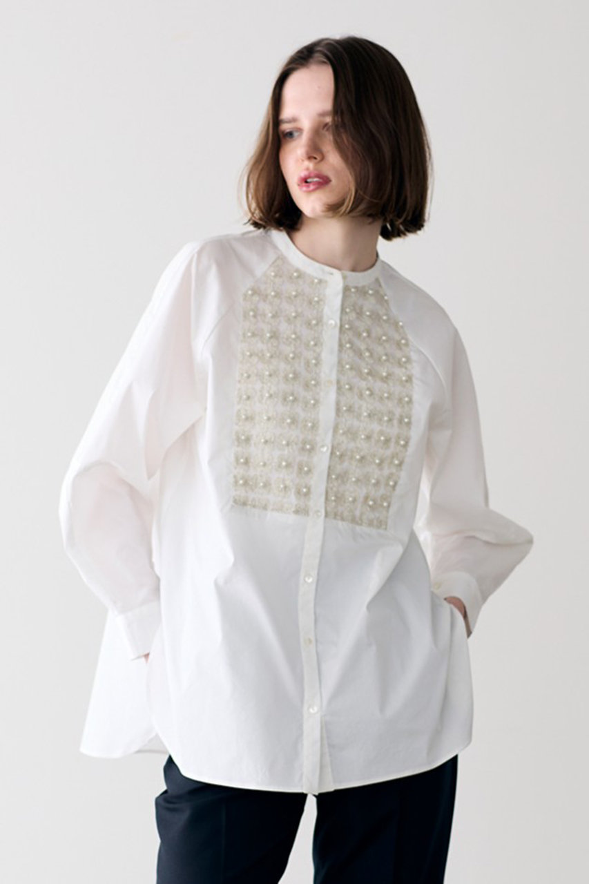 MARILYN MOON(マリリンムーン)｜【SOI-MeME】パールラメレースブラウス