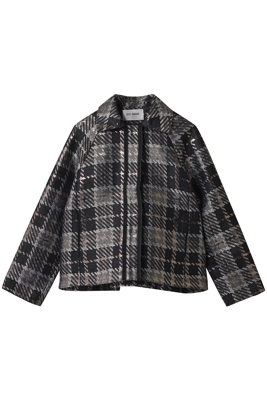 【SOI-MeME】チェックラメジャガードジャケット