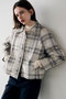 【SOI-MeME】チェックラメジャガードジャケット マリリンムーン/MARILYN MOON