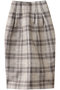 【SOI-MeME】チェックラメジャガードスカート マリリンムーン/MARILYN MOON アイボリー