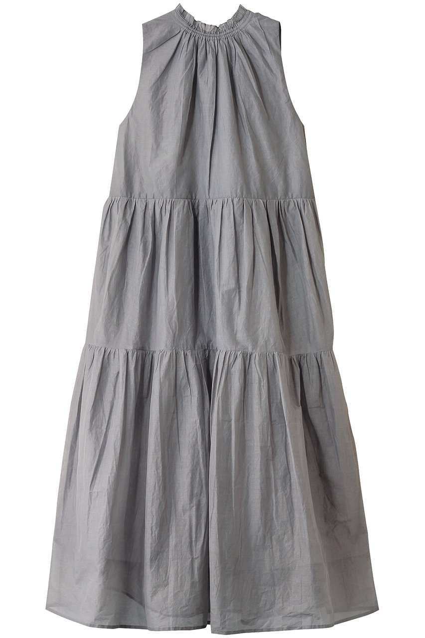 シアースターチドコットンギャザードレス