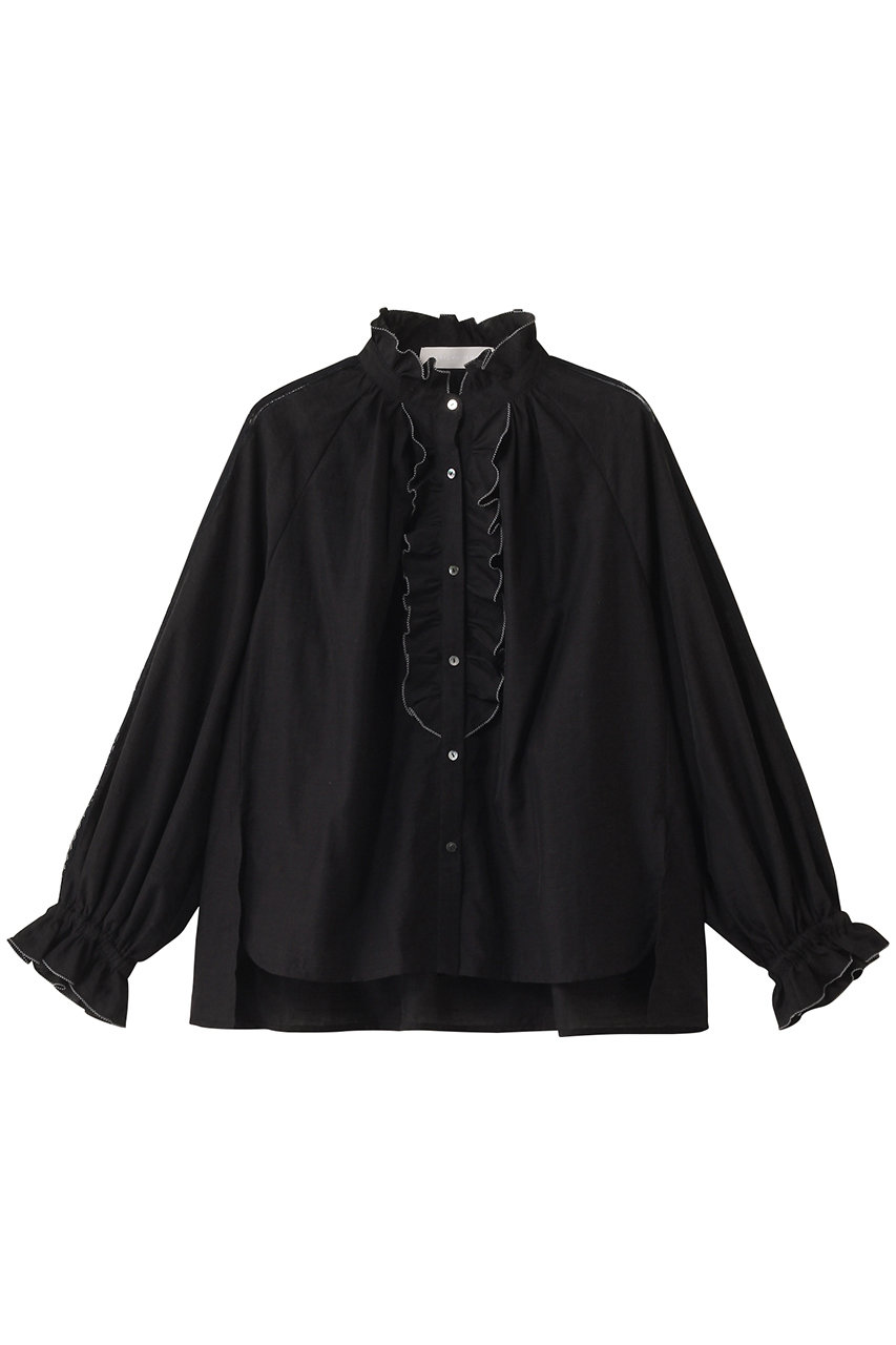 マリリンムーン/MARILYN MOONのシアージャボレースブラウス(ブラック/4253-131)