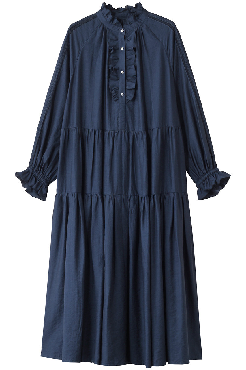 MARILYN MOON シアージャボレースドレス (ダークブルー, F) マリリンムーン ELLE SHOP MARILYN MOON シアージャボレースドレス (ダークブルー, F) マリリンムーン ELLE SHOP