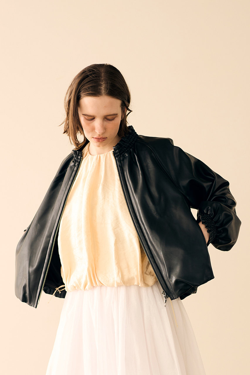 MARILYN MOON(マリリンムーン)｜ソフトフェイクレザーブルゾン