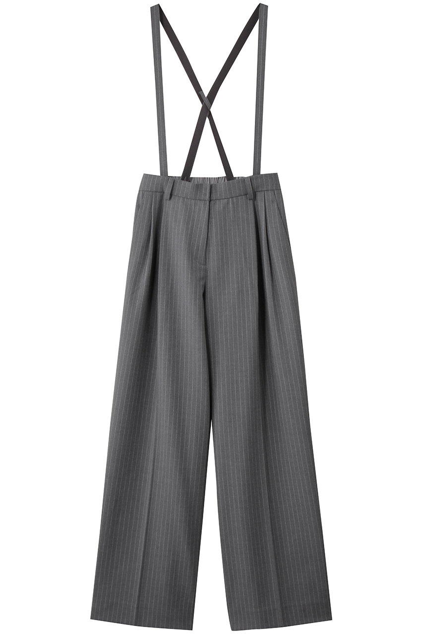 ウォームピンストライプサスペンダーパンツ