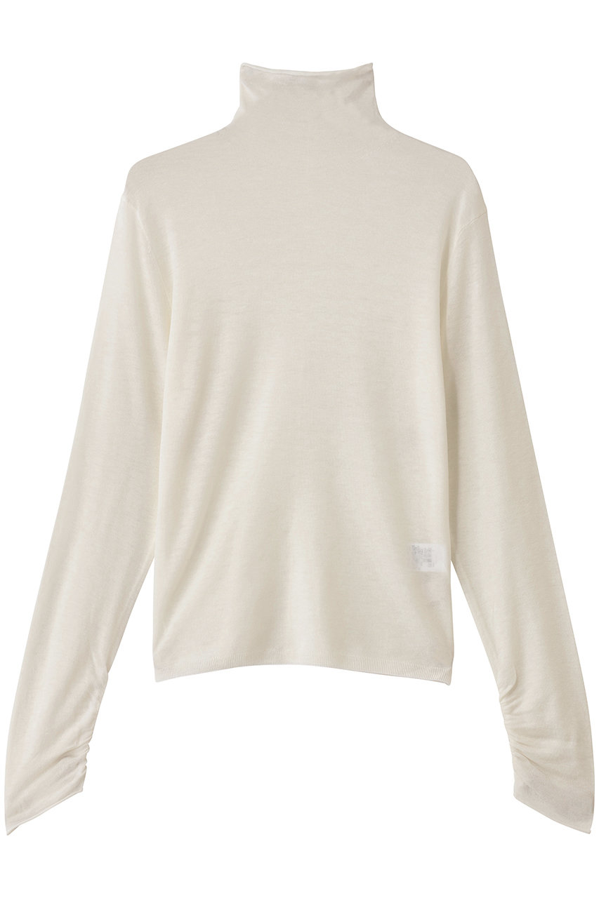 マリリンムーン/MARILYN MOONの16Gシアーウールハイネックニット(オフホワイト/4254-131)