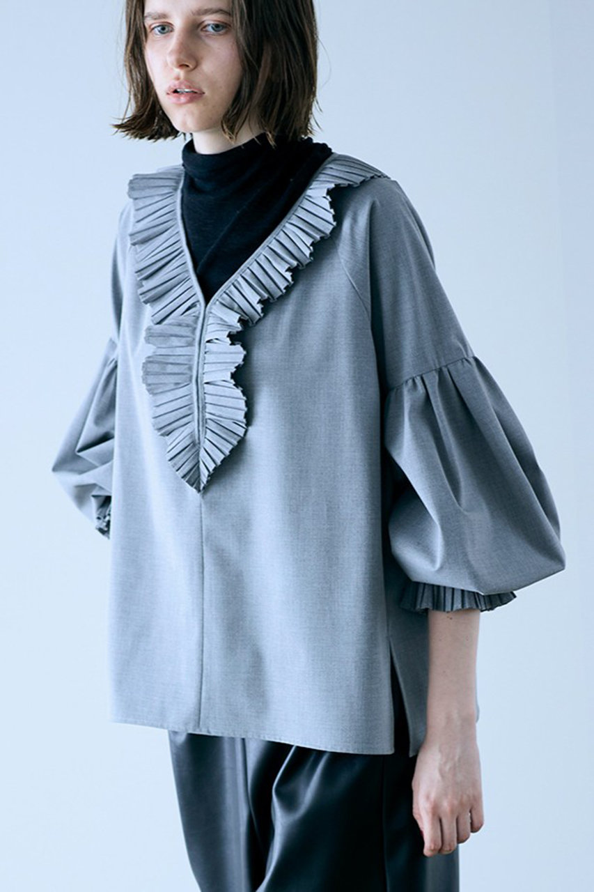 ■専用■美品 マリリンムーン 3万 フリルのブルゾン ブラウス ホワイト 390 □専用□美品 マリリンムーン 3万 フリルのブルゾン ブラウス ホワイト