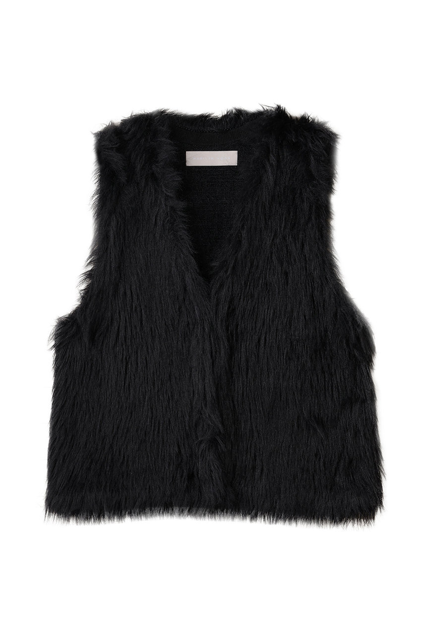 2way シャギーニットベスト