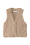 2way シャギーニットベスト マリリンムーン/MARILYN MOON ベージュ