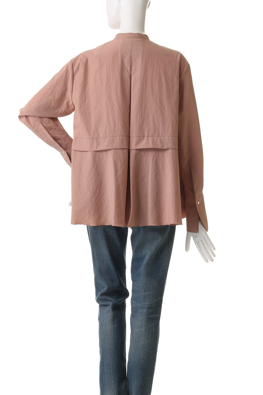 MARILYN MOON(マリリンムーン)｜タックフリルフレアシャツ/ネイビー の