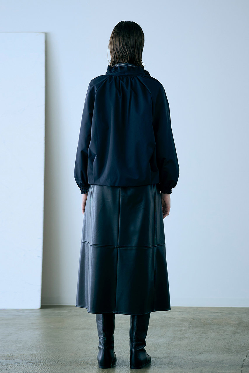 MARILYN MOONマリリンムーン　プリーツツイルバルーンスリーブブルゾン MARILYN MOON】プリーツツイルバルーンブルゾン（テーラード