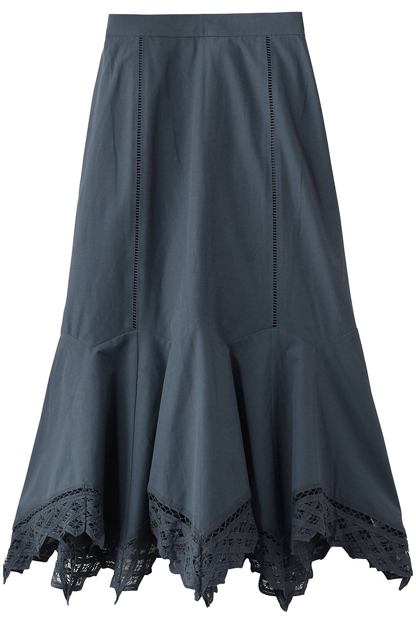 マリリンムーン/MARILYN MOONの【SOI-MeME】コードレースハンカチーフヘムスカート(ダークブルー/4261-106)