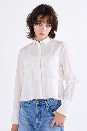 マリリンムーン/MARILYN MOONのレイヤードラッフルブラウス(110400/110403)