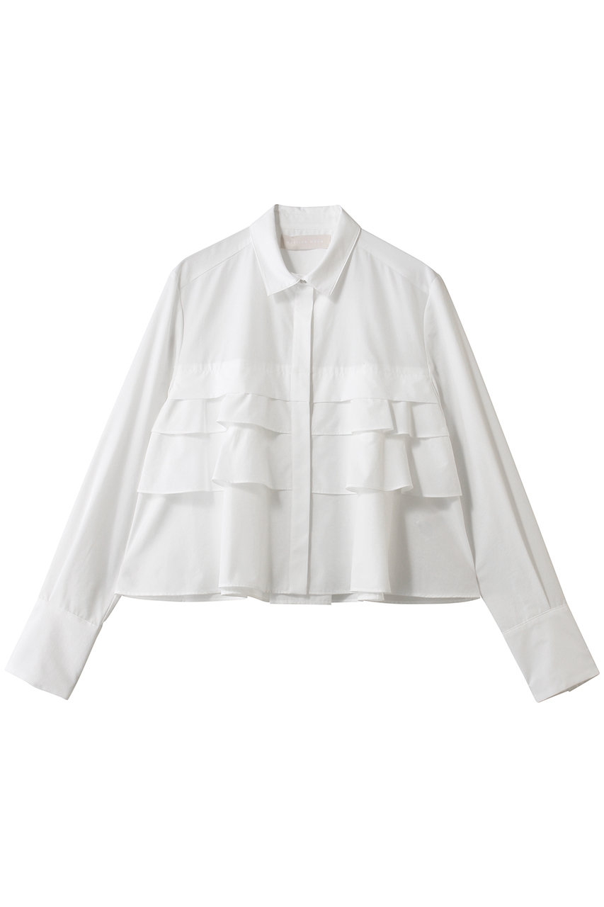 マリリンムーン/MARILYN MOONのレイヤードラッフルブラウス(ホワイト/4261-141)