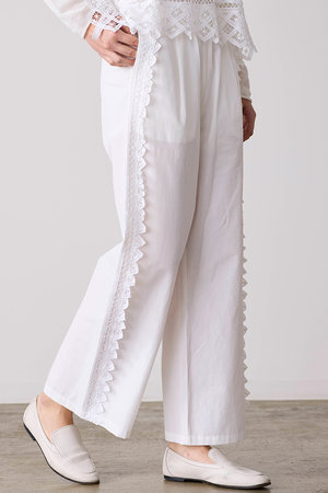 マリリンムーン/MARILYN MOONの【SOI-MeME】コードレースラインパンツ(110600/110601)