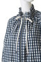 ギンガムチェックプリーツフリルブルゾン マリリンムーン/MARILYN MOON