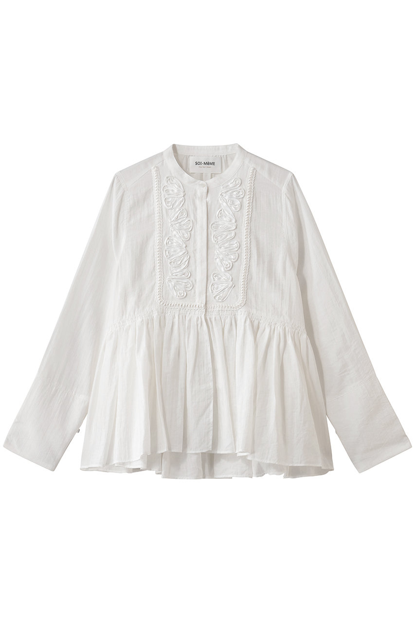 【SOI-MeME】コードエンブロイダリーダイヤタックブラウス