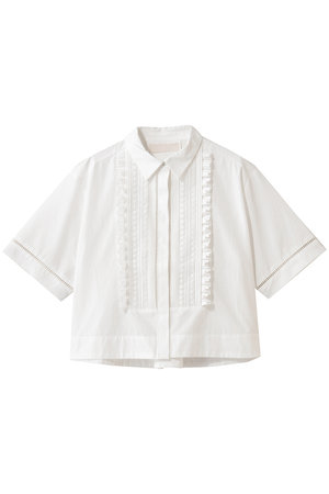 マリリンムーン/MARILYN MOONのハシゴレースタックフリルシャツ(110400/110402)