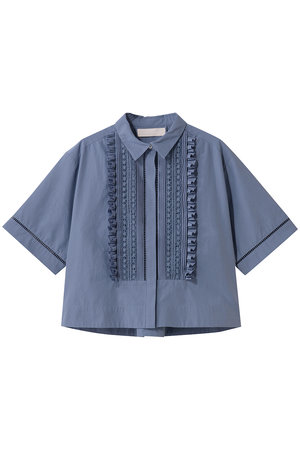 マリリンムーン/MARILYN MOONのハシゴレースタックフリルシャツ(110400/110402)