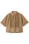 ハシゴレースタックフリルシャツ マリリンムーン/MARILYN MOON キャメル