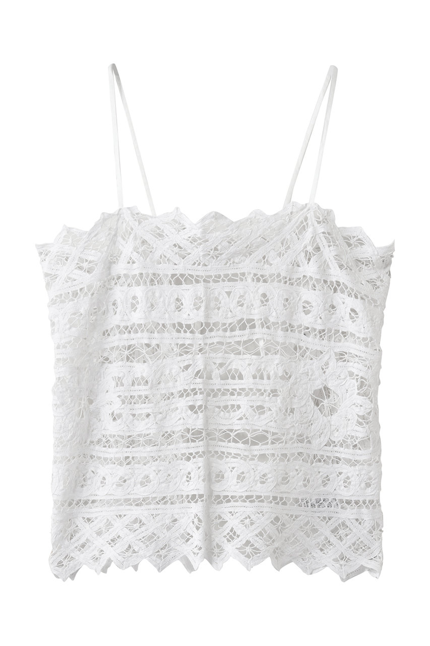 マリリンムーン/MARILYN MOONの【SOI-MeME】コードレースキャミソール(ホワイト/4261-107)