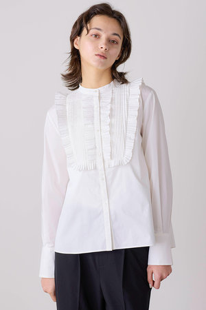 マリリンムーン/MARILYN MOONの【予約販売】【SOI-MeME】タックプリーツジャボブラウス