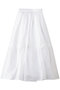 【予約販売】シアースターチドコットンレースティアードスカート マリリンムーン/MARILYN MOON ホワイト