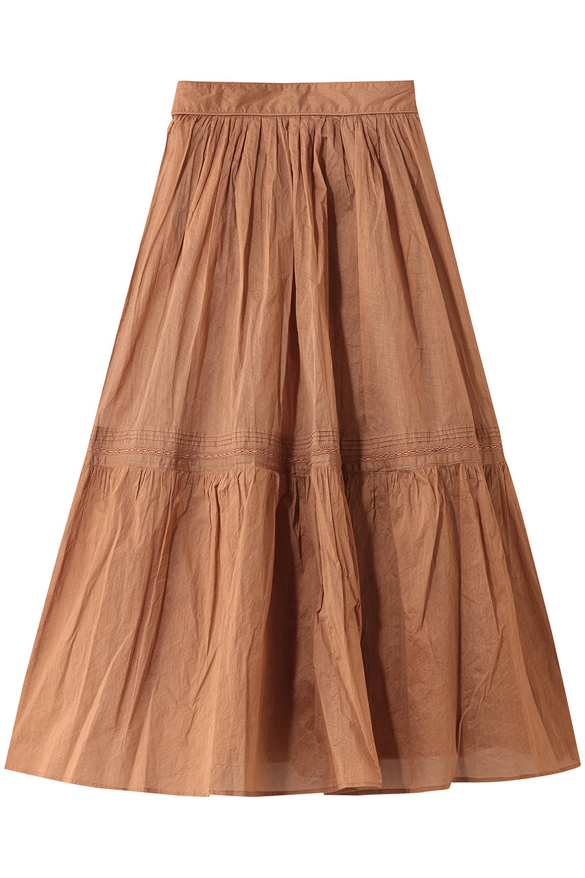 マリリンムーン/MARILYN MOONの【予約販売】シアースターチドコットンレースティアードスカート(ベージュ/4261-116)