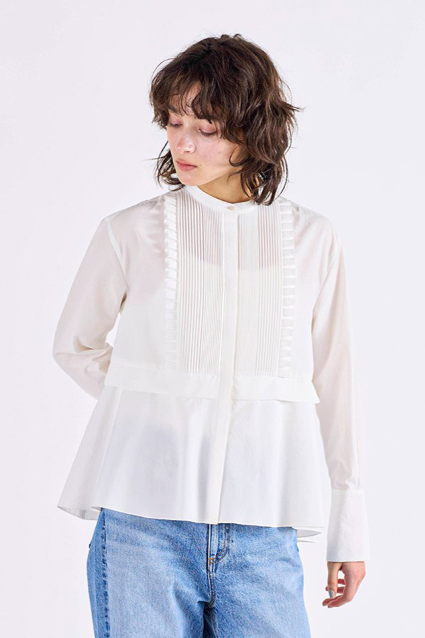 【新品・未使用】MARILYNMOON タックフリルフレアシャツ Marilyn Moon（マリリンムーン） タックフリルフレアシャツ レディース