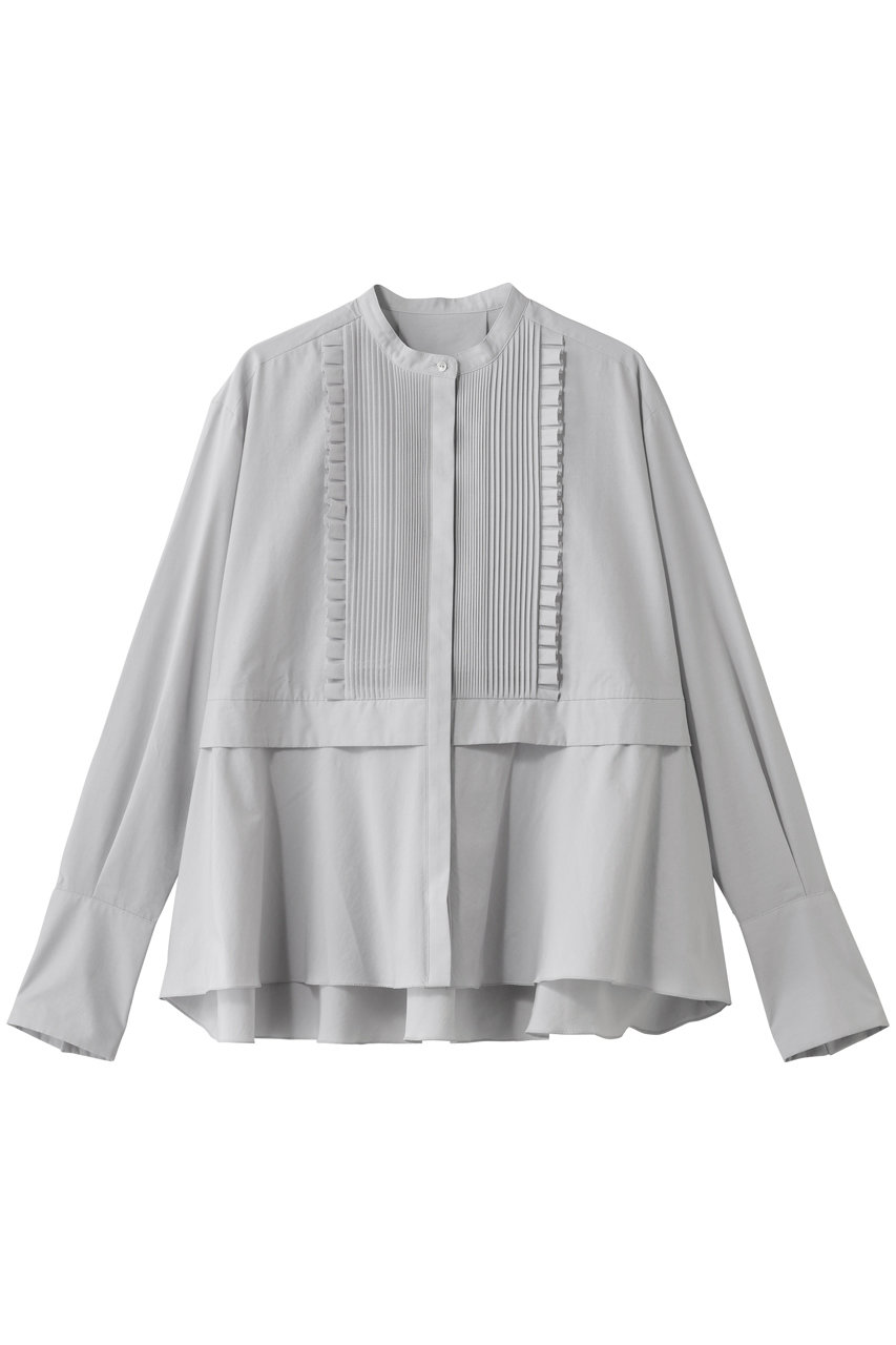 タックフリル フレアシャツ