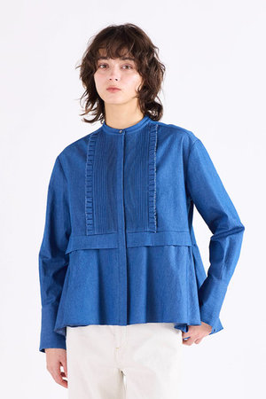 マリリンムーン/MARILYN MOONの【予約販売】タックフリル フレアシャツ(110400/110403)