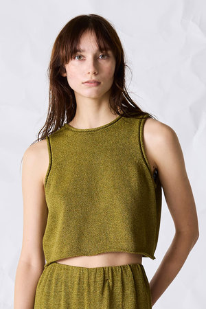 マリリンムーン/MARILYN MOONの【WALANCE】ペーパーニット2wayトップス(110300/110301)