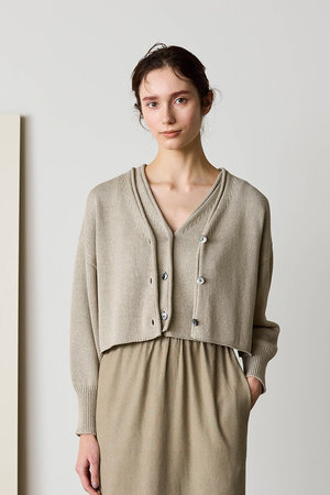 マリリンムーン/MARILYN MOONの【WALANCE】ペーパーニット2wayカーディガン(110300/110303)