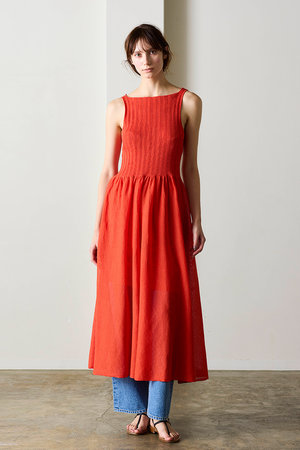 マリリンムーン/MARILYN MOONの【WALANCE】ペーパーリブニットドレス(110500/110503)