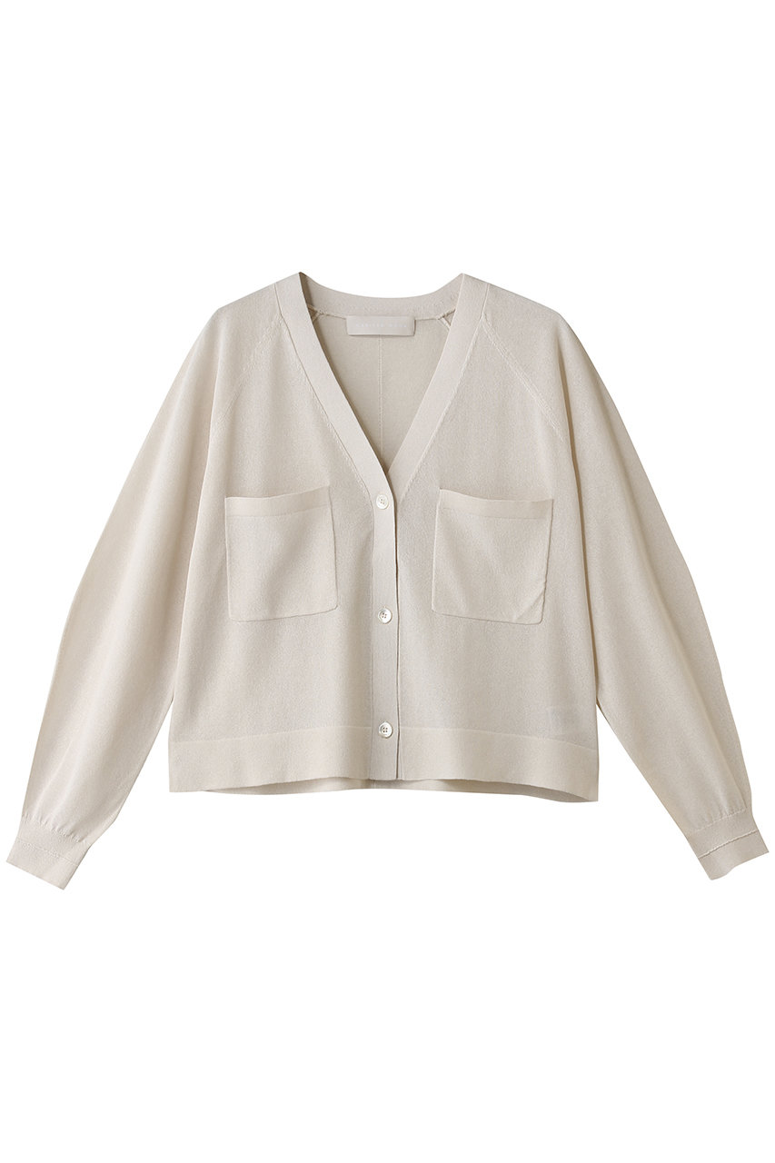 マリリンムーン/MARILYN MOONの16Gペーパーニットコクーンスリーブカーディガン(オフホワイト/4262-155)