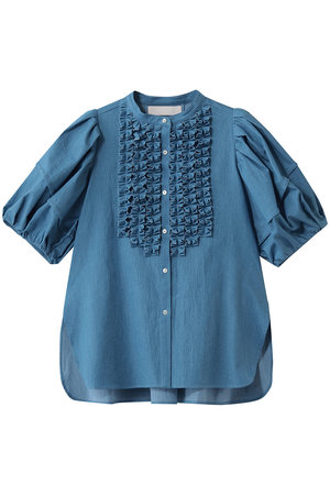 マリリンムーン/MARILYN MOONの【予約販売】モダンタックフリルボリュームスリーブブラウス