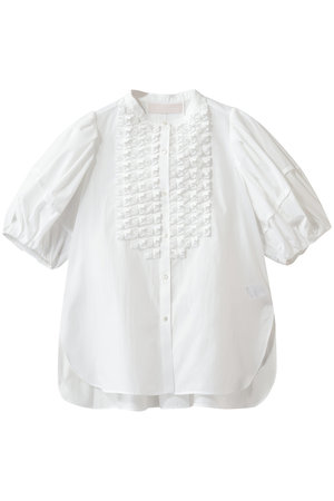 マリリンムーン/MARILYN MOONの【予約販売】モダンタックフリルボリュームスリーブブラウス