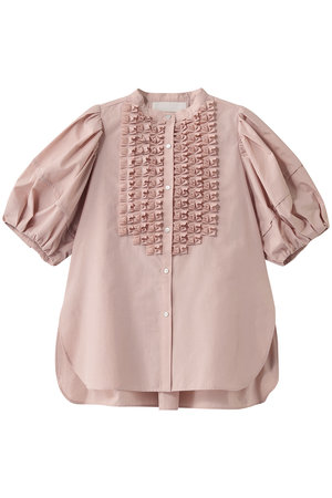 マリリンムーン/MARILYN MOONの【予約販売】モダンタックフリルボリュームスリーブブラウス