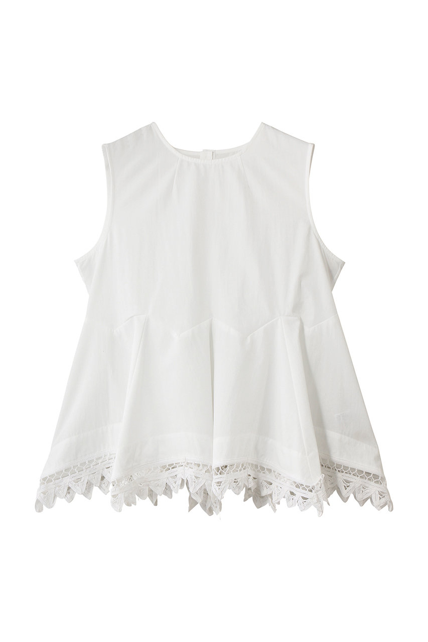 マリリンムーン/MARILYN MOONの2wayハンカチヘムブラウス(ホワイト/4262-165)