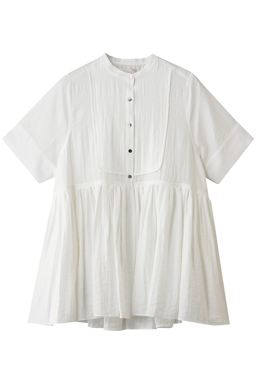 マリリンムーン/MARILYN MOONのブザムチュニックシアーシャツ(ホワイト/4262-166)