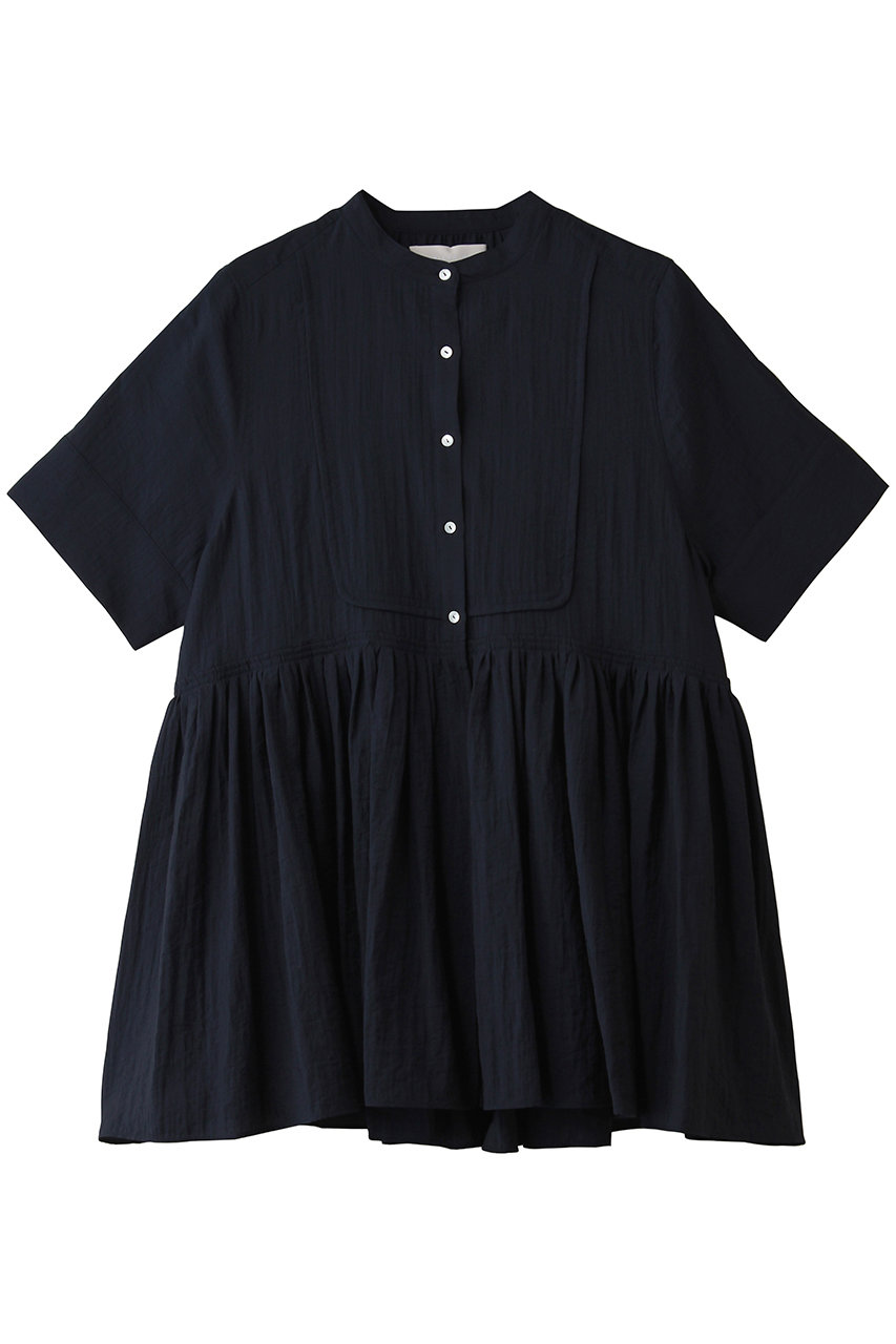 MARILYN MOON ブザムチュニックシアーシャツ (ネイビー, F) マリリンムーン ELLE SHOP
