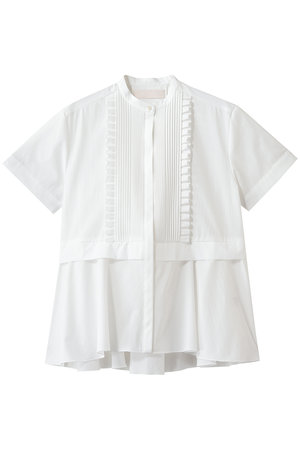 マリリンムーン/MARILYN MOONの【予約販売】タックフリルフレアハーフスリーブシャツ